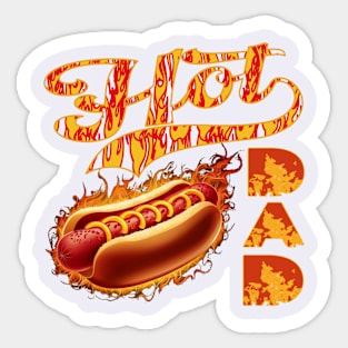 Hot Dad Sticker